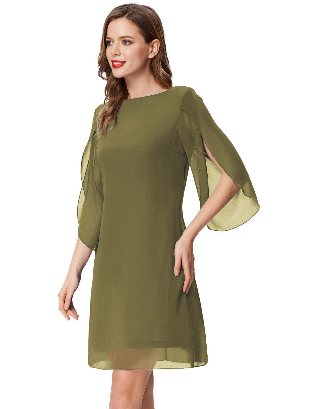 GRACE KARIN Women Casual Summer Shift Chiffon Evening Dress for Party