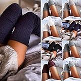WILLTOO Women Knitted Over knee Long Boot Thigh High Socks Leggings