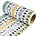 Crafty Rabbit Washi Tape Set | Animal | Repositionable Decorative Washi Tape Rolls for Arts & Crafts, Scrapbooking, Calendar, Organizer | Set of 7