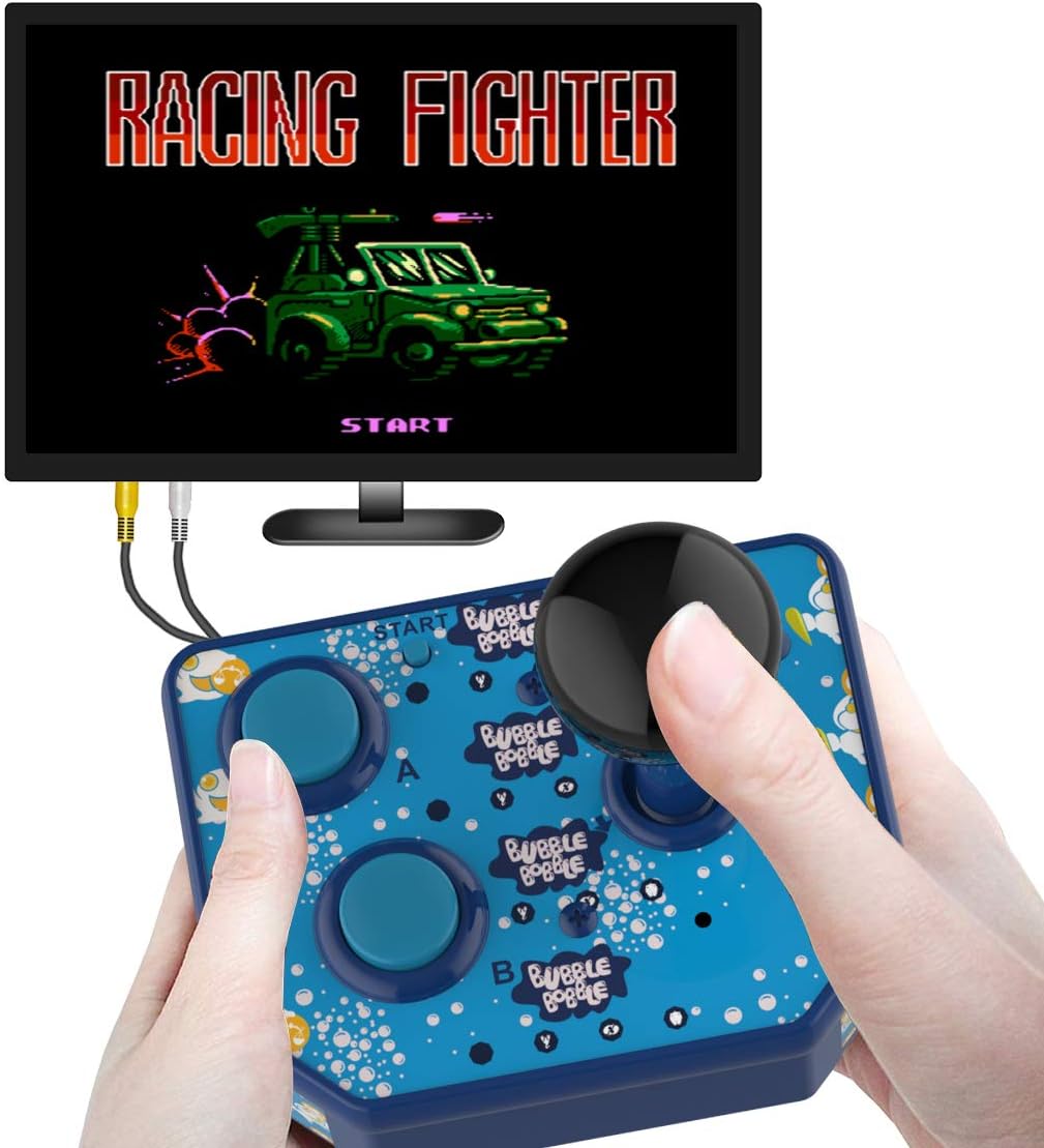 Mini Handheld Game Console TV Games Console Classic Built-in 180 Games for Kids (AV Cable) (Blue): Computers & Accessories