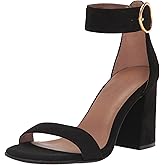 Aerosoles Women's Lawrence Heeled Sandal, Black Faux Suede, 9.5