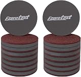 Ezprotekt 3.5 Inch Round Furniture Sliders 16 Pcs Brown 89 mm Felt Pads