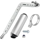 FLYPIG 28mm Muffler Exhaust Pipe kit Assembly fit 125cc 140cc 150cc | High Performance, PIT PRO Dirt Quad Bike ATV