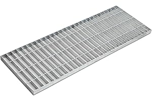 Galvanised Steel Grating Drain Strainers Plate Grid Rainwater Grate, Floor Drain Sewer Grille, Outdoor Rectangular Sewer Cove