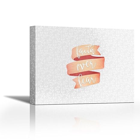 Canvasartcenter Faith Over Fear Banner Fine Art Print On Canvas