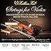 Violin strings set 3/4, 4/4, Full Set beginner violin strings with solid steel violin E String, Ball-End, Medium Gauge, [violin strings 3/4 and violin strings 4/4 is the same size]