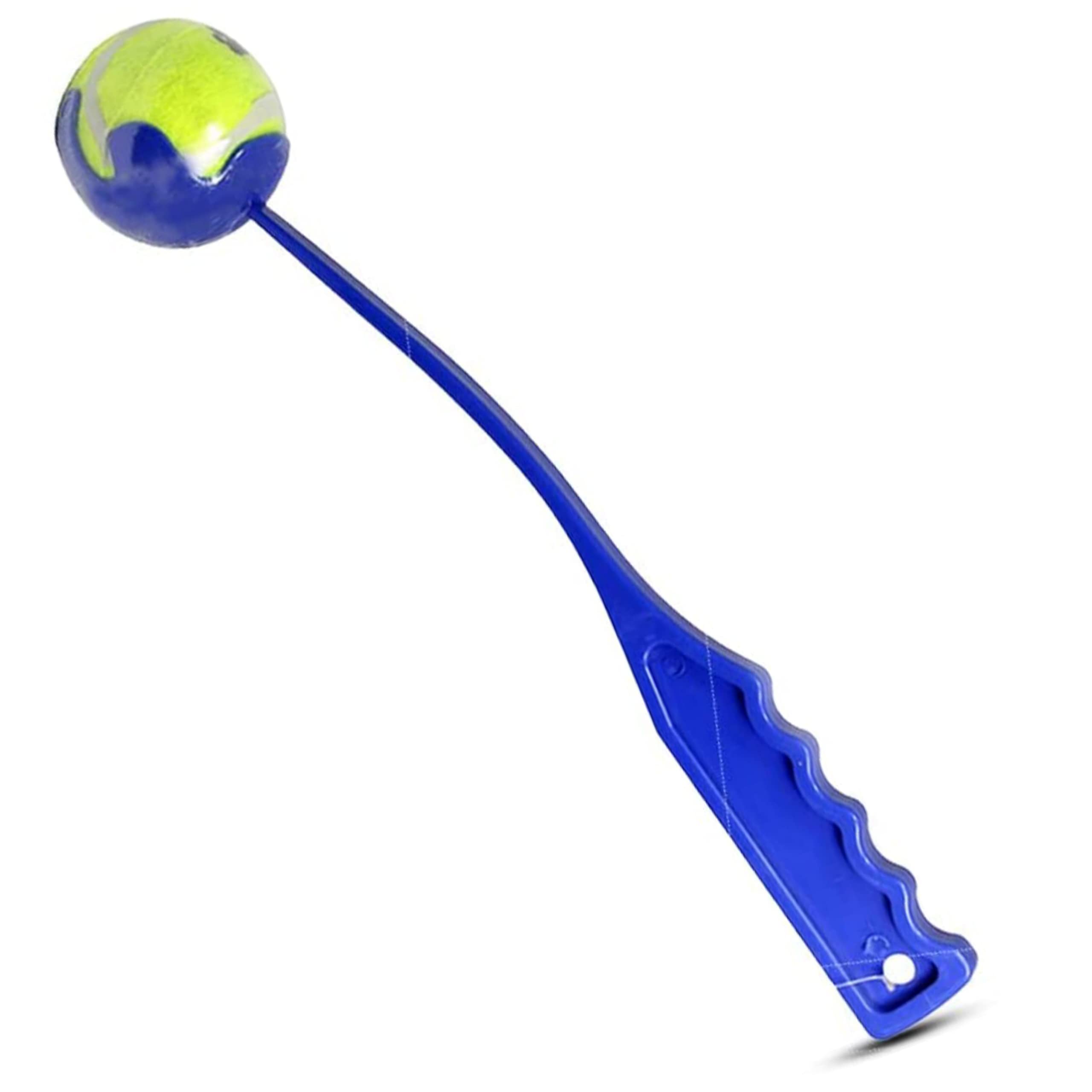 IB KOOT Dog ball Launcher for Dogs Chase Fetch Game Toys for Large Medium Small Dogs Throw Tennis Ball Portable Hands-Free Pick Up and Throwing Play Toy Puppy Exercise &Training 1Pc Small (Blue)