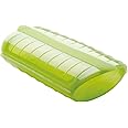Lekue 3404600V09U500 Serves Steam Case with Draining Tray and Bonus 10 Minute Cookbook,Serves 1-2 Person, Green