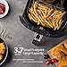 Air Fryer XL, Willsence Air Fryers 3.7-Quart 10-in-1 Intelligent Electric Oilless Hot Air-Fryer, Cooker with Cookbook and 50 Online Recipes, Touch Screen Control, Dishwasher Safe, Metal Inner Housing