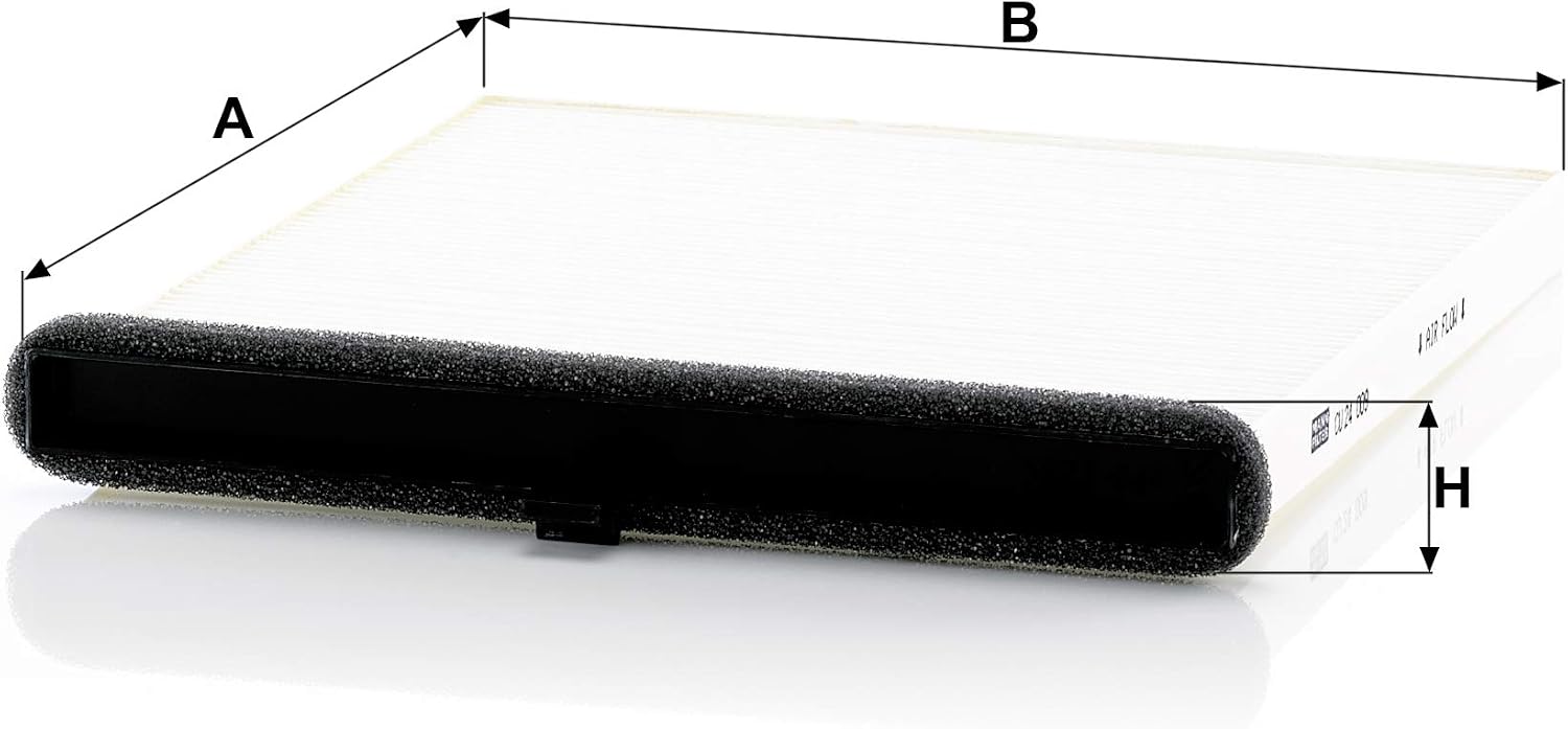 MANN-FILTER CU 24 009 Cabin Air Filter - for Cars + Transporters, White, 23.5 x 21.4 x 2.8 cm - Image 3
