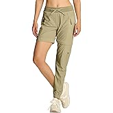 smawell Women's Hiking Pants Convertible Lightweight Zip-Off Outdoor Pants Quick Dry Joggers with Pocket