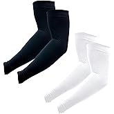 PFFY 2 Pairs UV Protection Cooling Arm Sleeves for Men and Women UPF 50 Sun Sleeve