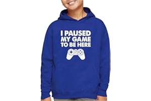 Tstars Funny Gaming Hoodie for Men - I Paused My Game to Be Here Gamer Gifts Teen Boys & Fans of Video Games