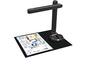 NETUM High-Speed Document Camera, Smart Document Scanner with OCR Function A4 Camera Scanner 8 Mega-Pixel Lens with LED Lights Adjustable and Portable Scanner for Office Classroom Office, SD-3000NC
