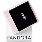 PANDORA Me Purple Chakra Heart Mini Dangle Charm | Sterling Silver Charm with Man-Made Crystal &amp; Enamel, Jewelry for Women with Gift Box, Compatible with PANDORA ME