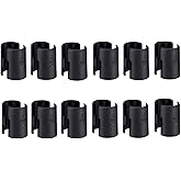 12 Pairs Wire Shelving Shelf Lock Clips for 3/4 Inch Post - Shelving Sleeves Replacements for Wire Shelving System (3/4 Inch Dia)