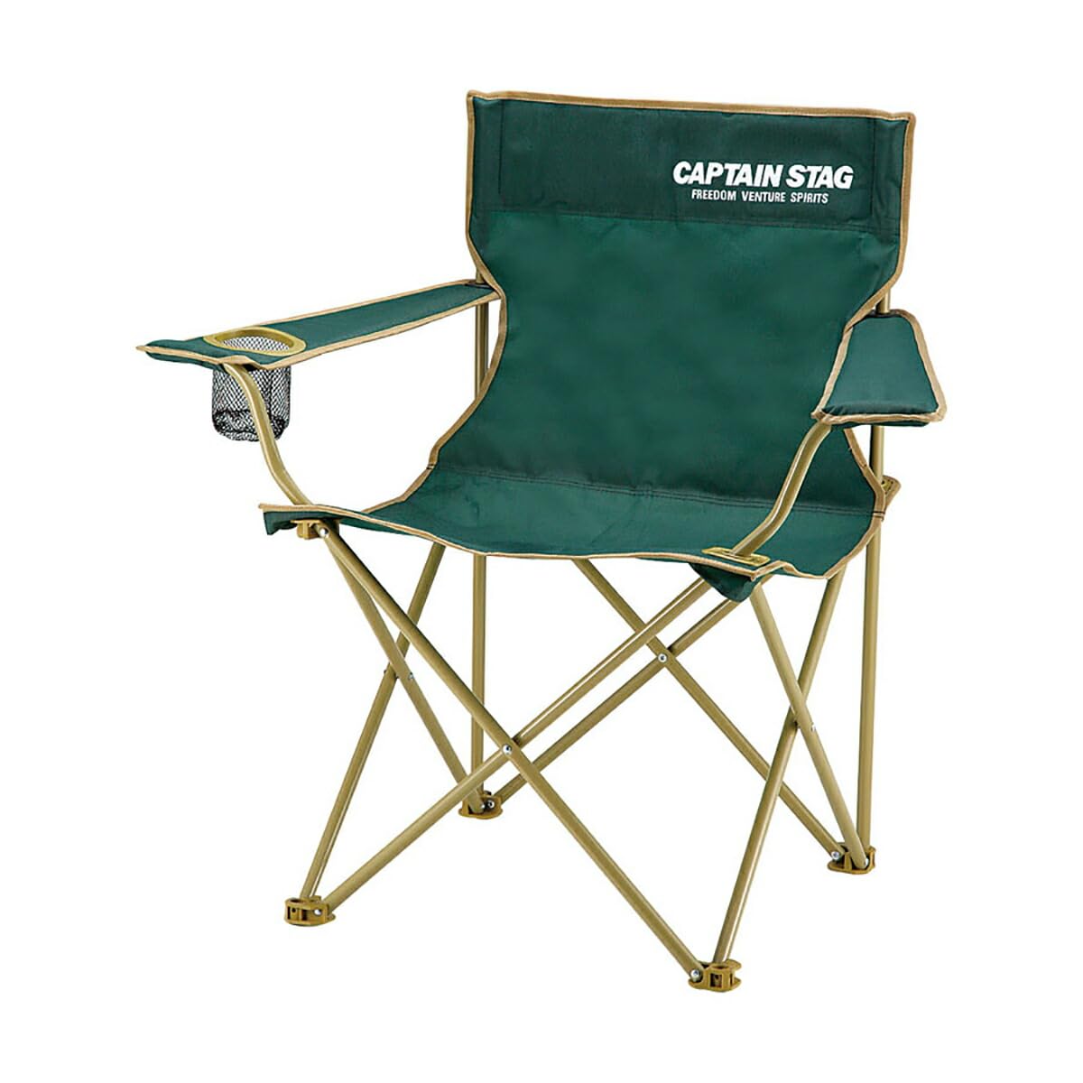 キャプテンスタッグ(CAPTAIN STAG) CS ラウンジチェア グリーン UC-1676 幅820×奥行510×高さ800mm商品画像