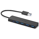 Anker 4-Port USB 3.0 Ultra Slim Data Hub for Mac, PC, USB Flash Drives and Other Devices