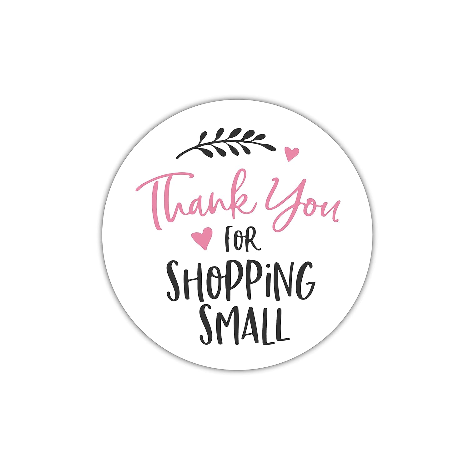 thank you for shopping with us sticker