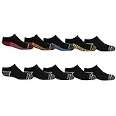 Fruit of the Loom boys Everyday Soft No Show Socks (10 Pack)