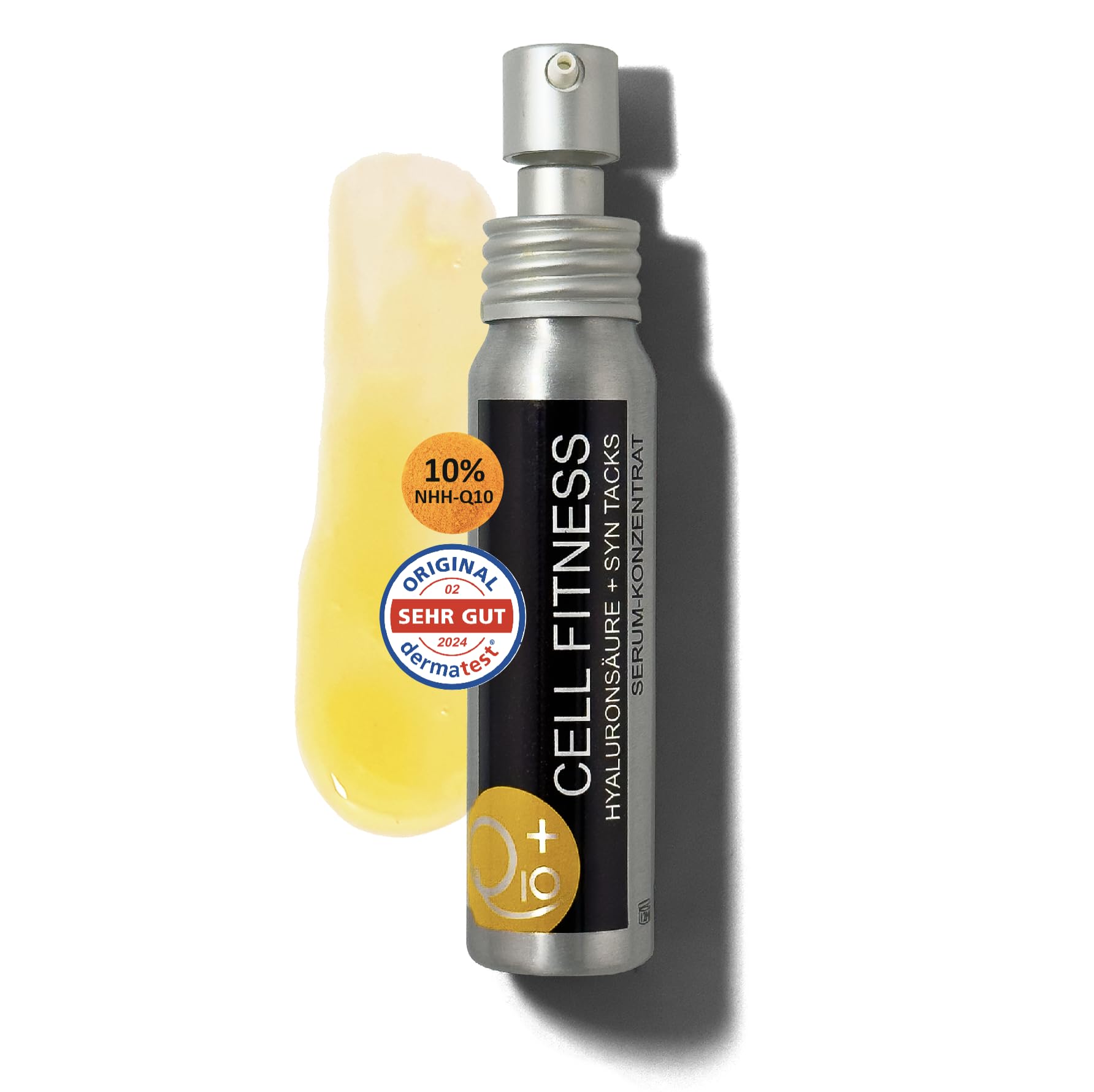 UNIQ10UE Veganes Hyaluron Serum, 4-fach Anti-Aging Tagespflege, Hyaluronsäure, 2-fach Feuchtigkeitsserum, Q10+, Made in Germany, 35 ml