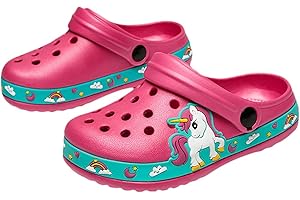 OHSNMAKSL Toddler Clog Slippers Garden Sandals Slip On Water Shoes Sneakers Cartoon Slides for Boys and Girls Children Beach Pool Shower