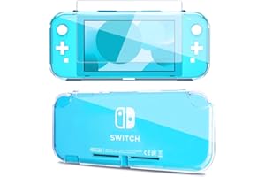 SUNMIKE Switch Lite Case with HD Tempered Screen Protector, Clear Protective Case for Nintendo Switch Lite Case Cover Anti-Scratch & Shock-Absorbent Switch Lite Accessories Soft TPU Slim Shell - Transparent