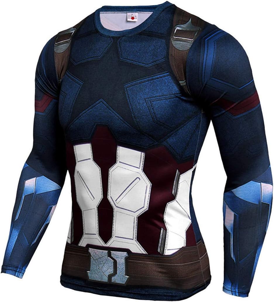 HIMIC E77C 3D Super Hero Close-Fitting Quick-Drying Elastic Sport Cosplay T-Shirt