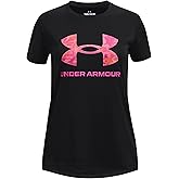 Under Armour Girls Tech Print Big Logo Short Sleeve Crew