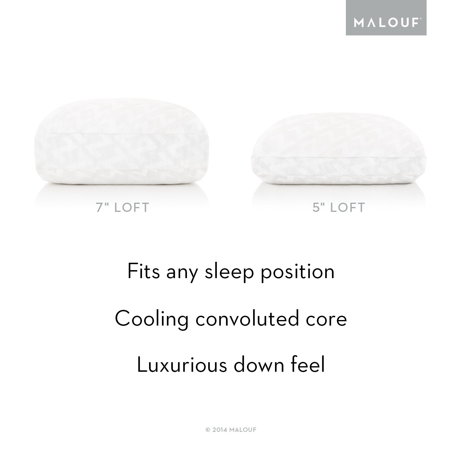 Z CONVOLUTION Pillow Gel Infused DOUGH Memory Foam Core with GELLED MICROFIBER 848971014103 eBay