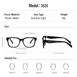 kimorn Blue Light Blocking Glasses,Anti Eyestrain