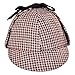 Sherlock Holmes Houndstooth Detective Costume Hat Red & Black