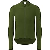 RISESBIK Mens Winter Cycling Jersey Long Sleeve Cycling Clothing Thermal Fleece Bike Jersey Long Sleeve Windproof Lightweight