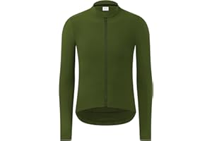 RISESBIK Long Sleeve Cycling Jersey Men's Winter Cycling Clothing Thermal Fleece Cycling Jacket Windproof Lightweight