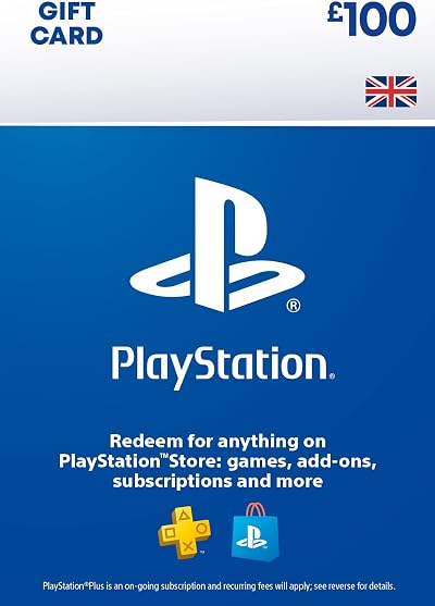 PlayStation 100 Pound Gift Card PS Store UK Account PS Plus Download Code
