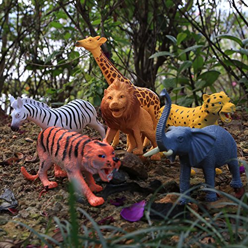 4 Realistic+Toddler+Plastic+Learning+Animals