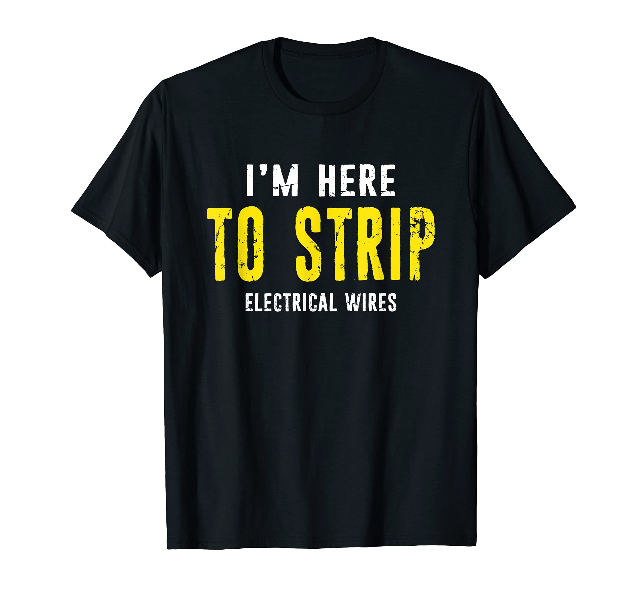 Electrician Apprentice Journeyman Job Profession Distressed T-Shirt