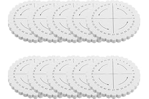 TIDTALEO 10 Pcs Slot Bracelet Braiding Disk EVA Foam Weaving Plate for Beginners DIY Jewelry Making Kit Women