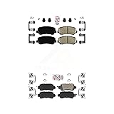 AmeriBRAKES Front Rear Ceramic Disc Brake Pads Kit