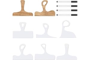 TRINKA Charcuterie Board Template Set - 6 Pcs Acrylic Router Templates for Woodworking | Handle Cutting Board Templates with 4 Pens | Angled Curvy Tracing Stencils Guide Tools for Kitchen