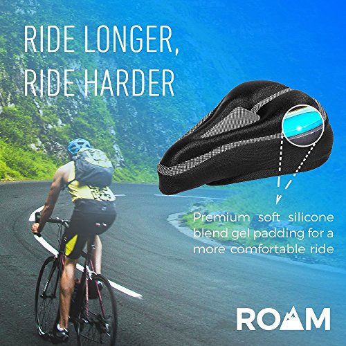 image for Roam Gel Bike Seat - Extra Soft Gel Bicycle Seat - Bike Saddle Cushion