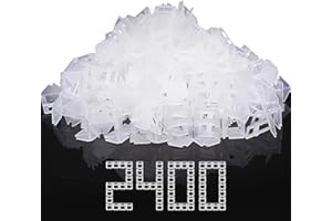 DGSL Tile Leveling System Clips - DIY 2400 Tiles Leveler Spacers - 1/8 Inch Tile Leveling System for Professional Ceramic Til