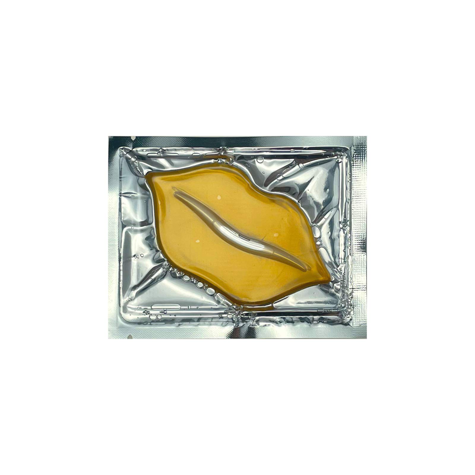 Jakuva Collagen Lip Mask, Gel Lip Care Lip Patches Great for Moisturizing, Nourishing & Firming Lip, Lip Sleeping Mask Lip Patches for Plumping Dry Chapped Lips, 30 PCS Golden
