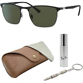 Ray-Ban RB3686 Square Shape Sunglasses with Official Eyewear Kit