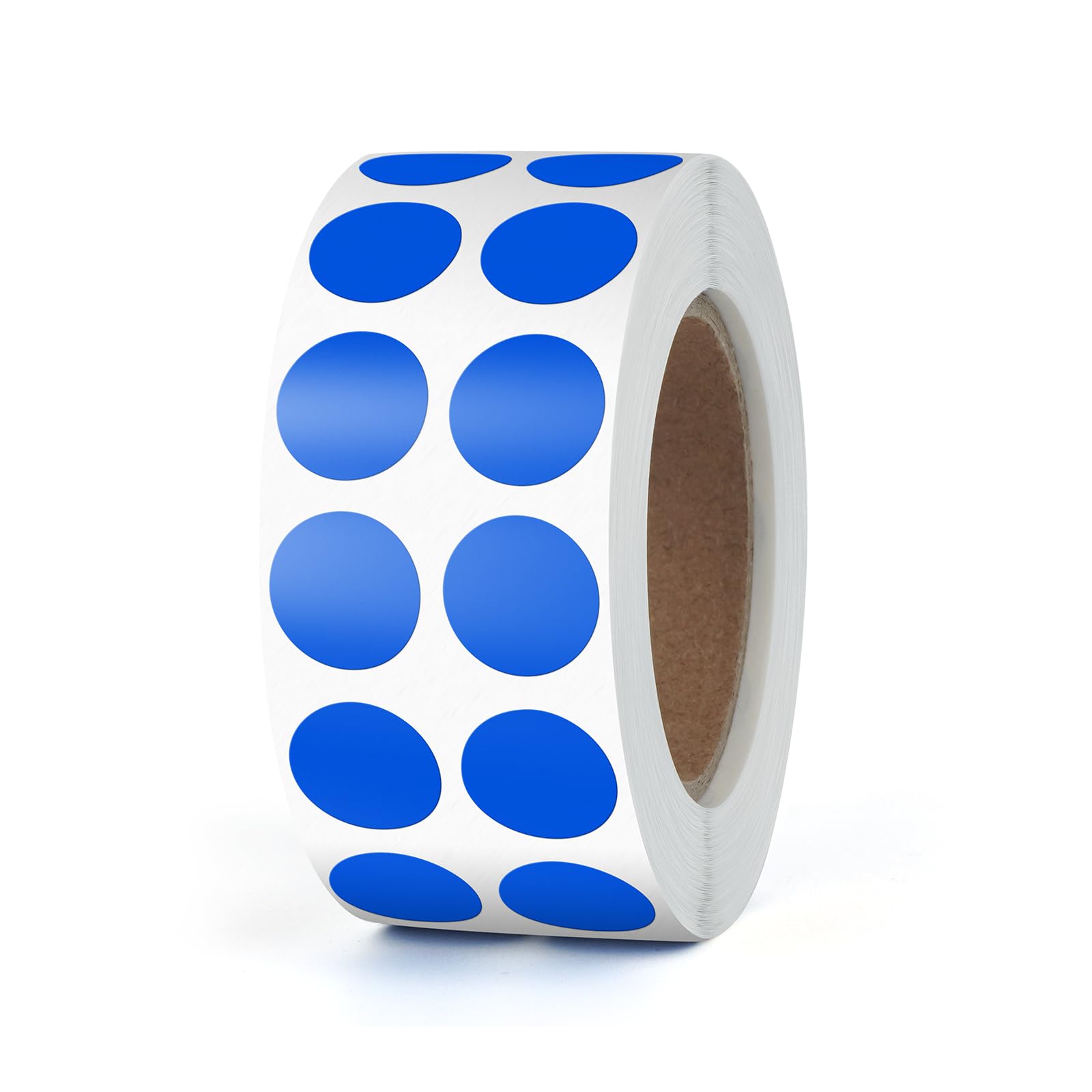Round Stickers Blue 13mm Circle Labels with Color Coding Dot Sticker Waterproof Removable Roll of 2000