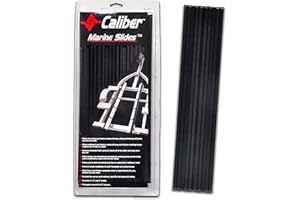 Caliber Marine Slides Trailer Bunk Pads (1.5 X 15-Inch, Black)