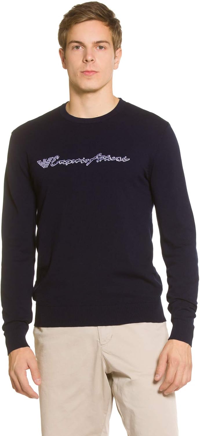Mens armani crew neck jumper Clearance