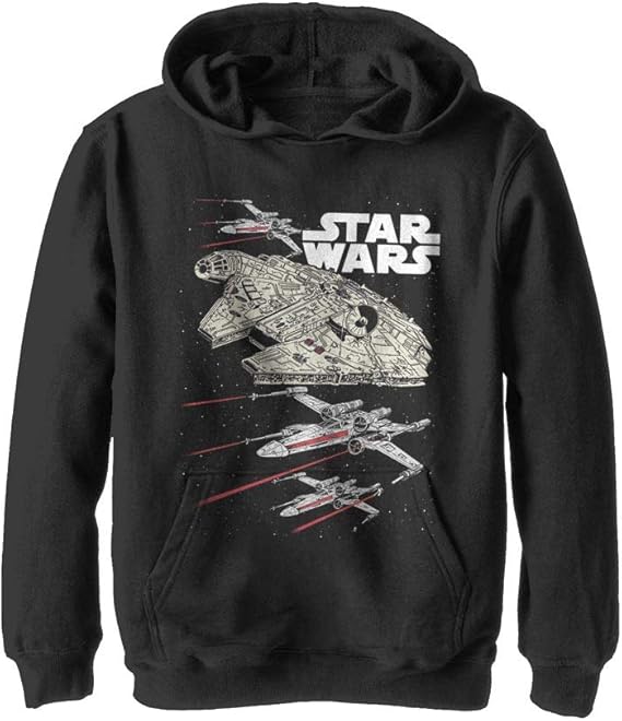 Star Wars Girl's Hooded Pullover Fleece Sweatshirt Amazon.co.uk Clothing