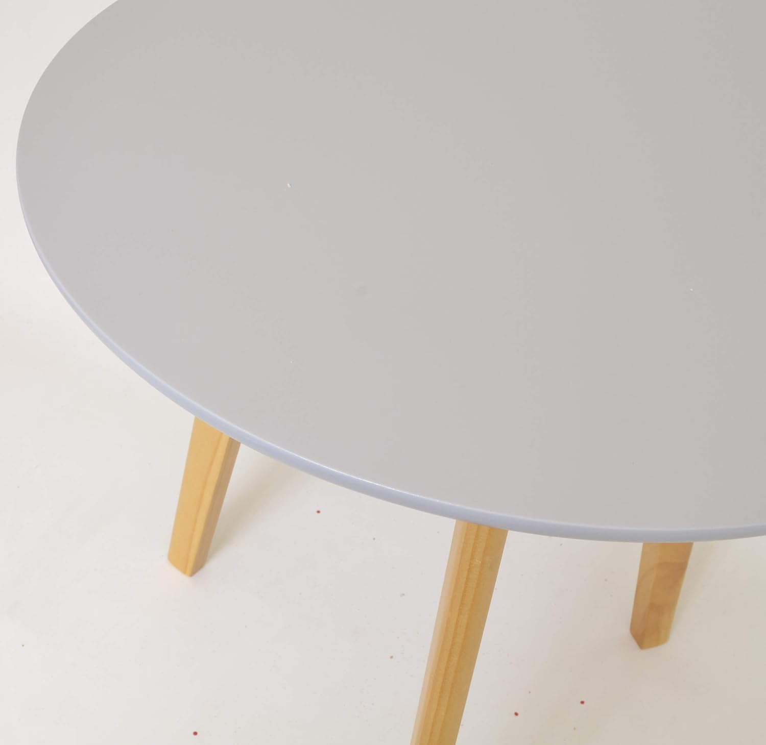 Comtemporary Grey Round Side Table 47 cm Home & Kitchen Living Room