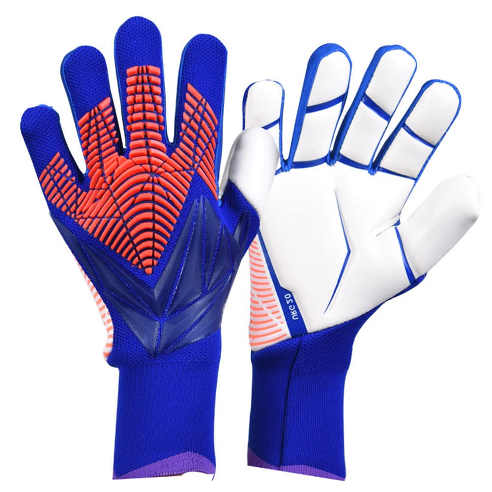 FASECKS Football Goalkeeper Gloves For Boys, Kids Children Youth Soccer Goalie Gloves with 3mm Latex Super Grip Palm Goalkeeping Gloves6/7/8/9/10